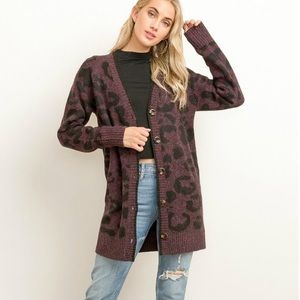 💫SOLD💫Cheetah Print Cardigan
